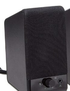 Compact wired desktop speaker with clear sound